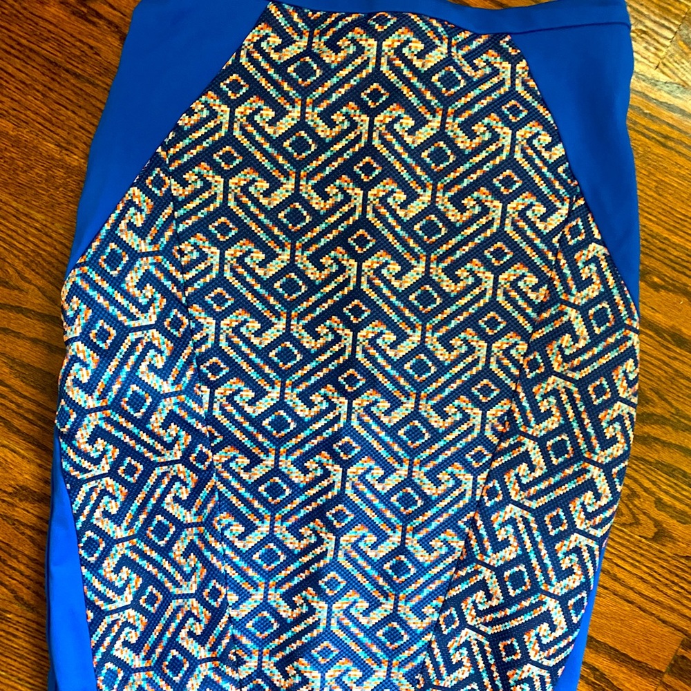 Anthropologie Eva Franco Cobalt Blue pencil skirt 12